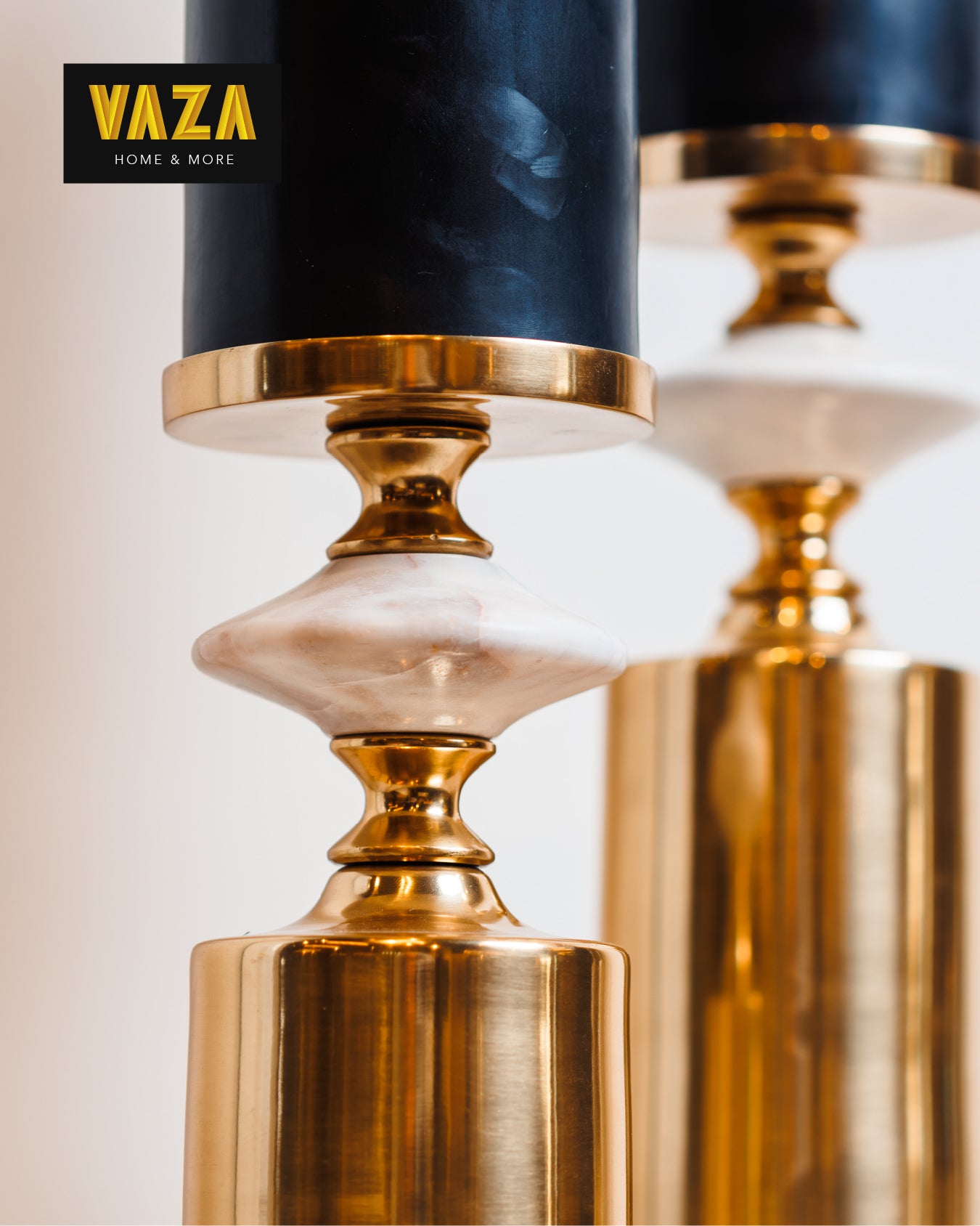 Set of Candle Holders (gold)