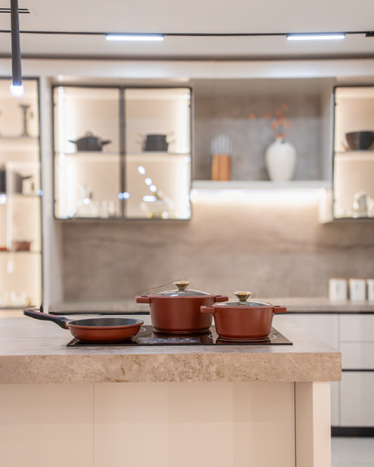 Food appeal طقم طنجرتين + مقلاة