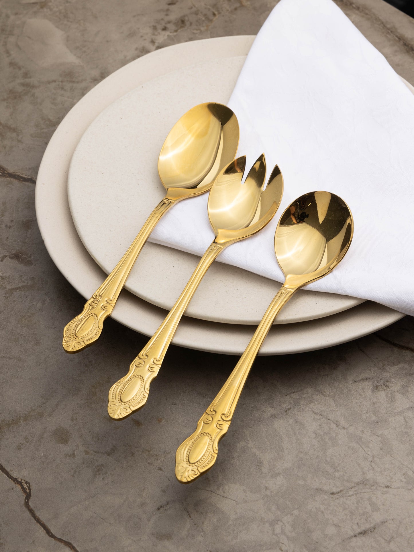 طقم ملاعق بتصميم كلاسيك