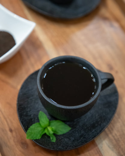 طقم فناجين شاي بورسلان أسود